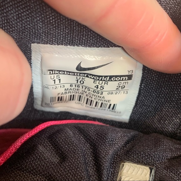 Nike Lebron 11 XI Sneakers Size 11 "Miami Nights" 616175-003 2013 - Picture 9 of 10